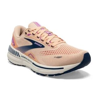 Brooks Women's Adrenaline GTS 23 Supportive Running Shoe - Apricot/Orchid - 8.5